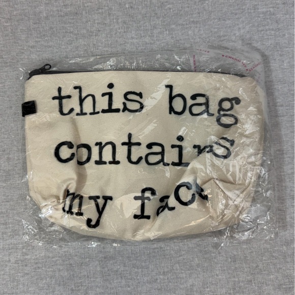 Slogan Print Cosmetic Bag - Picture 6 of 6